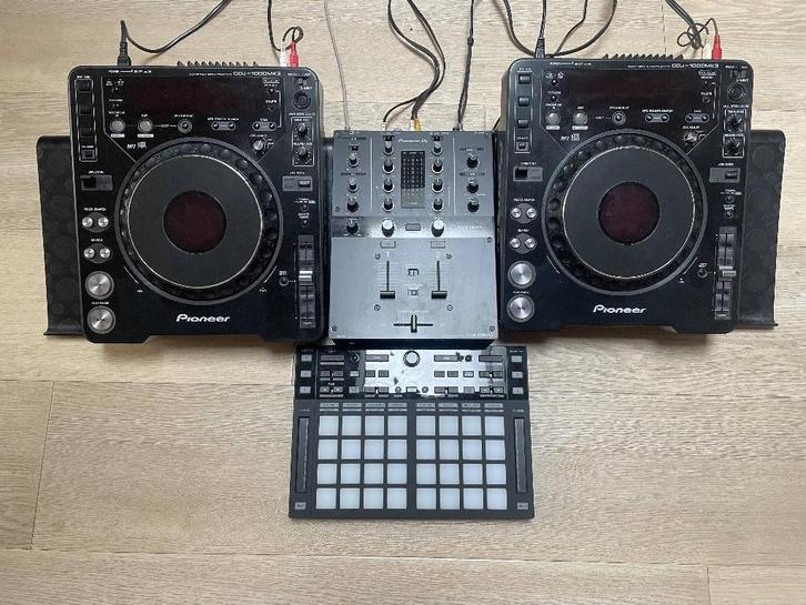 Pioneer - 2x CDJ-1000MK3, DJM-250MK2 en DDJ-XP1, Muziek en Instrumenten, Dj-sets en Draaitafels, Gebruikt, Dj-set, Pioneer, Ophalen