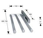 Doeco Doekenrek Cab 3-armig Aluminium TRIALBL, Ophalen, Nieuw