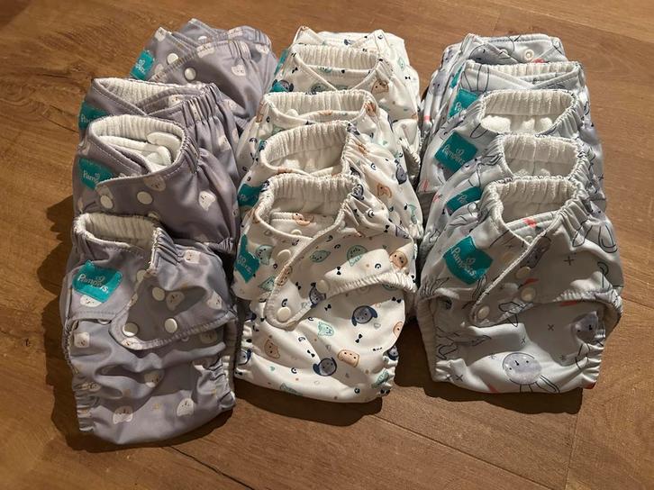 Groot pakket wasbare luiers en accessoires, Kinderen en Baby's, Babyvoeding en Toebehoren, Gebruikt, Overige typen, Ophalen of Verzenden