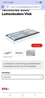 2 Swiss Sense Lattenbodems Technoflex 3000 (42 latten), Ophalen, 90 cm, Eenpersoons, Zo goed als nieuw