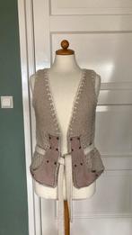 gebreid giletje Object, maat M vintagelook, Kleding | Dames, Maat 38/40 (M), Beige, Object, Ophalen of Verzenden