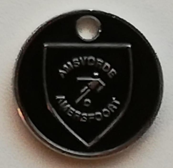 Winkelwagenmuntje Amsvorde Amersfoort Dubbelzijdig, Verzamelen, Winkelwagenmuntjes, Ophalen of Verzenden
