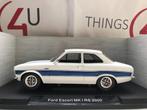 MCG 1:18 Ford Escort MK I RS wit nieuw in verpakking, Hobby en Vrije tijd, Modelauto's | 1:18, Ophalen of Verzenden, Nieuw, Auto