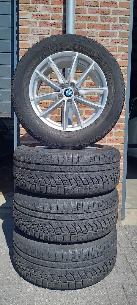 BMW X5 18'' lichtmetalen velgen met winterbanden, Auto-onderdelen, Banden en Velgen, Velg(en), Winterbanden, 18 inch, 255 mm, Personenwagen