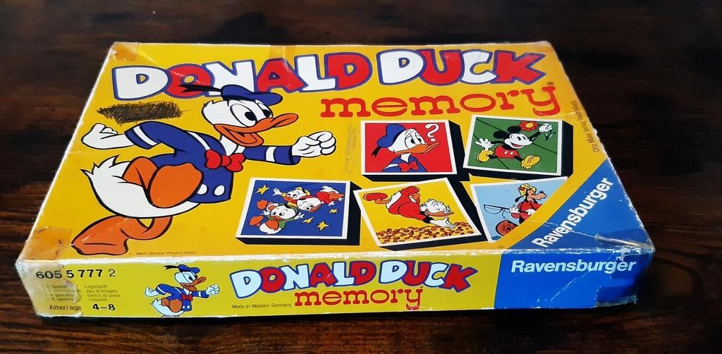 Donald Duck Memory - 1986 (incomplete), Hobby en Vrije tijd, Gezelschapsspellen | Bordspellen, Een of twee spelers, Ophalen of Verzenden