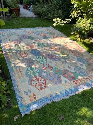 AUTHENTIEK VINTAGE KELIM KILIM TAPIJT VLOERKLEED AFGHAANS beschikbaar voor biedingen