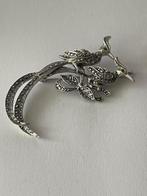 Mooie Vintage  zilveren Broche met Marcesietjes, Sieraden, Tassen en Uiterlijk, Broches, 4 tot 7 cm, Ophalen of Verzenden, Zo goed als nieuw