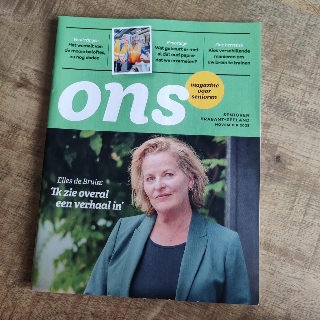 ONS Magazine voor Senioren. November 2025, Boeken, Tijdschriften en Kranten, Ophalen of Verzenden, Zo goed als nieuw