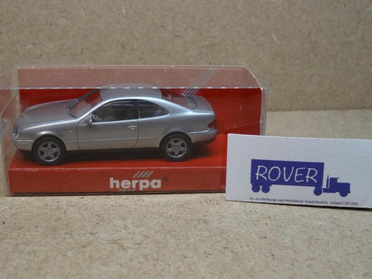 HERPA 1:87, MERCEDES CLK Metalic-Silver, OVP, Zie Foto`s, Hobby en Vrije tijd, Modelauto's | 1:87, Zo goed als nieuw, Auto, Herpa