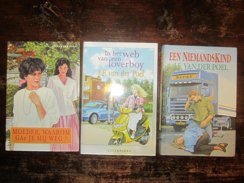 JF van der Poel Niemandskind/schaduw/loverboy/moeder, Ophalen of Verzenden, Zo goed als nieuw, Nederland