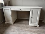 Wit bureau met kastjes en lade, Huis en Inrichting, Ophalen, Gebruikt, Bureau