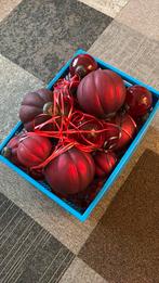 32 glazen mn rode kerstballen teab, Ophalen, Zo goed als nieuw