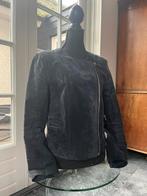 Mango suède bikerjasje blauw, Maat 38/40 (M), Mango, Blauw, Ophalen of Verzenden