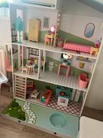 Barbiehuis met meubels en accessoires, Ophalen, Poppenhuis