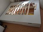IKEA NORDLI Bed frame with storage, white, 160x200 cm, Huis en Inrichting, Slaapkamer | Bedden, Gebruikt, Ophalen, Tweepersoons