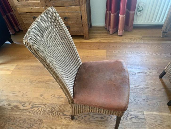 Eettafel stoelen, Huis en Inrichting, Stoelen, Zo goed als nieuw, Vier, Hout, Bruin, Ophalen