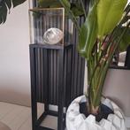 Prachtige metalen zwart met brons vitrine zuil | hotel chic, Ophalen, Zo goed als nieuw, X, X