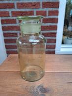 Apothekerspotje/groen glas/met barst,  zie foto/GRATIS, Gebruikt, Ophalen of Verzenden, Glas, Minder dan 50 cm