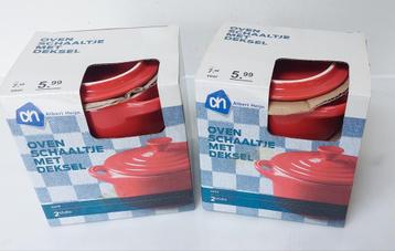 Ovenschaaltje met deksel 4 stuks (Albert Heijn) beschikbaar voor biedingen