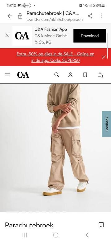 Nieuwe broek maat W34/L32 beschikbaar voor biedingen