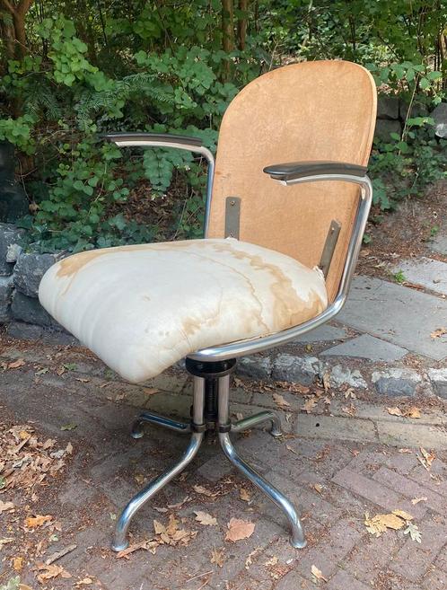 Gispen bureaustoel burostoel model 356, jaren dertig, Antiek en Kunst, Antiek | Meubels | Stoelen en Banken, Ophalen