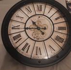 Industriële Wandklok Virginia, Huis en Inrichting, Woonaccessoires | Klokken, Ophalen of Verzenden, Gebruikt, Analoog, Wandklok