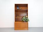 Vintage wandmeubel boekenkast teak, Ophalen, Zo goed als nieuw, 25 tot 50 cm
