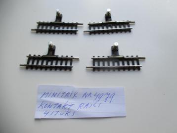 minitrix 4 stuks kontakt rails nr 4979 n spoor beschikbaar voor biedingen