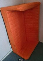 Oranje Ikea bankje, Huis en Inrichting, Banken | Bankstellen, Ophalen, Gebruikt, Tweepersoons, 75 tot 100 cm