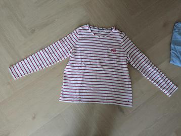 Tommy Hillfiger rood wit shirt met lange mouwen maat XL  beschikbaar voor biedingen