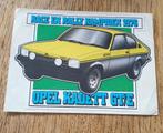 Sticker Opel Kadett GT/E, race en rally kampioen 1976, Ophalen of Verzenden