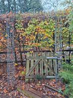 IJzeren tuinhek met frame, Ophalen, Gebruikt, IJzer, Tuinhek