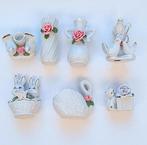 mini keramiek vaasje, zwaan, duifjes, poesje, konijntjes, Antiek en Kunst, Antiek | Keramiek en Aardewerk, Ophalen of Verzenden