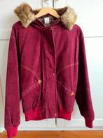 Dames fluwelen capuchonjack/herfstjas 38/40 bordeauxrood, Maat 38/40 (M), Ophalen of Verzenden, Gedragen, Inconnu