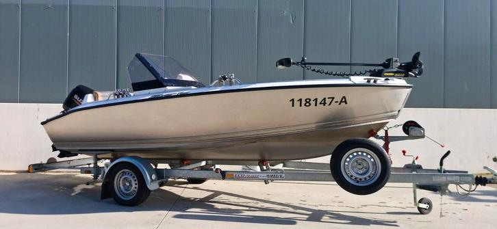 Silver Fox Avant 495 met Suzuki DF50 & Harbeck Trailer, Watersport en Boten, Motorboten en Motorjachten, Zo goed als nieuw, Aluminium