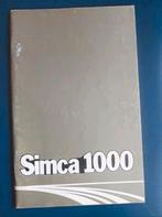 ✅️ Simca 1000 origineel instructieboekje, Ophalen of Verzenden