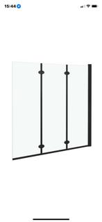 Nieuw badklapwand zwart 120x140, Huis en Inrichting, Ophalen, Nieuw