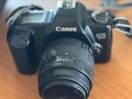 Cannon EOS1000 camera met 3 lenzen en een tussenlens, Ophalen of Verzenden, Gebruikt, Spiegelreflex, Overige Merken
