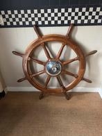 Klassiek Houten Stuurwiel Boot - 100cm, Antiek en Kunst, Ophalen of Verzenden