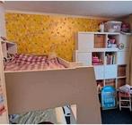 Matwit stapelbed met roze accenten - 190x80, Ophalen, Gebruikt, Stapelbed