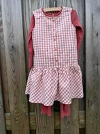 Pompdelux rood koraalrood setje jurk legging shirt, Kinderen en Baby's, Gebruikt, Meisje, Jurk of Rok, Pompdelux