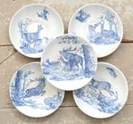 Antiek jacht theeservies ” Bosdieren & vogels”, Antiek en Kunst, Ophalen of Verzenden