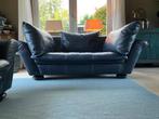 Rolf Benz donkerblauw leren bankstel  2,5 en 3,5 zits, Huis en Inrichting, Banken | Bankstellen, Ophalen, Gebruikt, Rechte bank