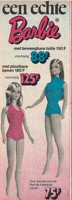 Retro reclame 1974 Mattel Barbie met beweeglijke taille, Verzenden, Overige typen