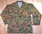 Jas BDU Digital Woodland camouflage US Marine Corps Marpat, Verzenden, Marine, Amerika, Kleding of Schoenen