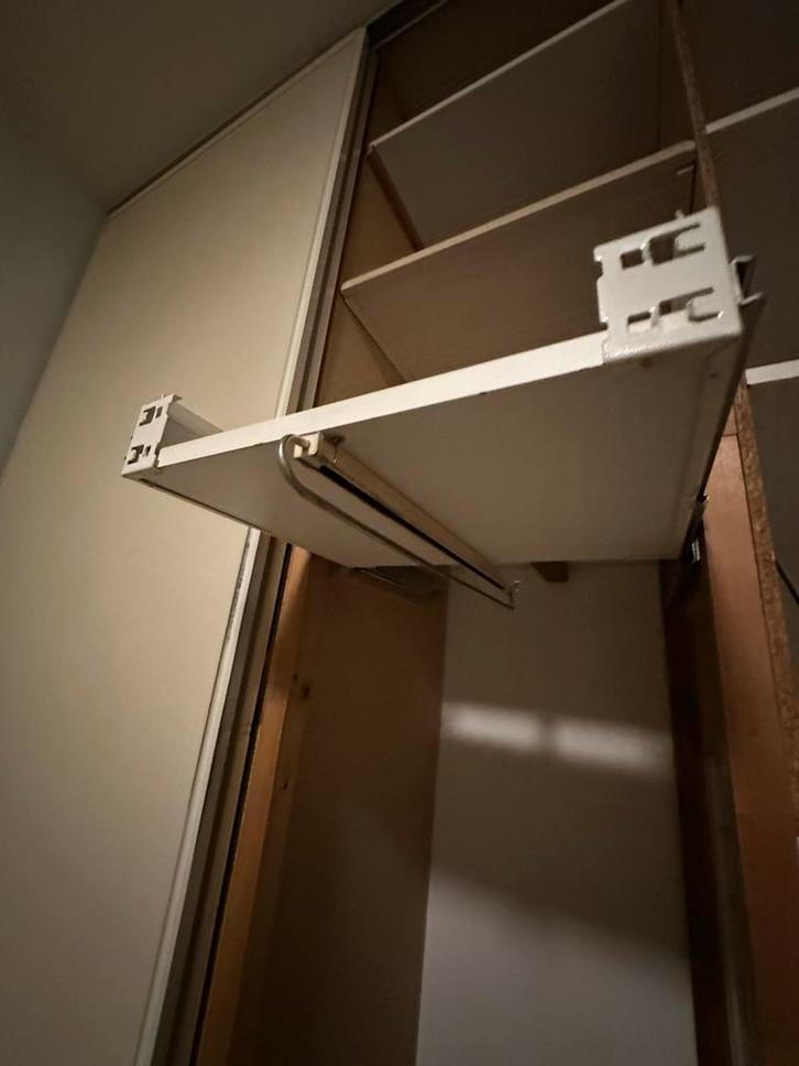 Uittrekbare Kledingstang met Plank, Huis en Inrichting, Kasten | Kledingkasten, Gebruikt, Minder dan 100 cm, Minder dan 50 cm