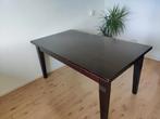 Massief Houten Tafel, Ophalen, Gebruikt, 50 tot 100 cm, Vijf personen of meer