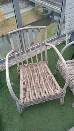Twee rotan tuinstoelen voor balkon of tuin, Huis en Inrichting, Ophalen, Gebruikt, Twee, Overige kleuren