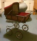 Mooie vintage Poppenwagen met fluweelstof, jaren 70., Ophalen, Gebruikt
