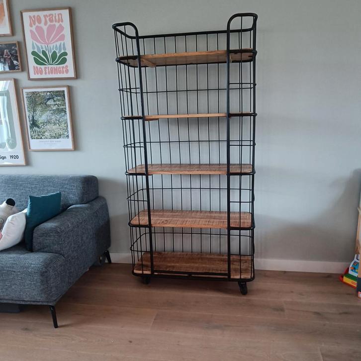 Industriële Bakkerskast / Trolleykast Bodilson Riley, Huis en Inrichting, Kasten | Boekenkasten, Zo goed als nieuw, 50 tot 100 cm